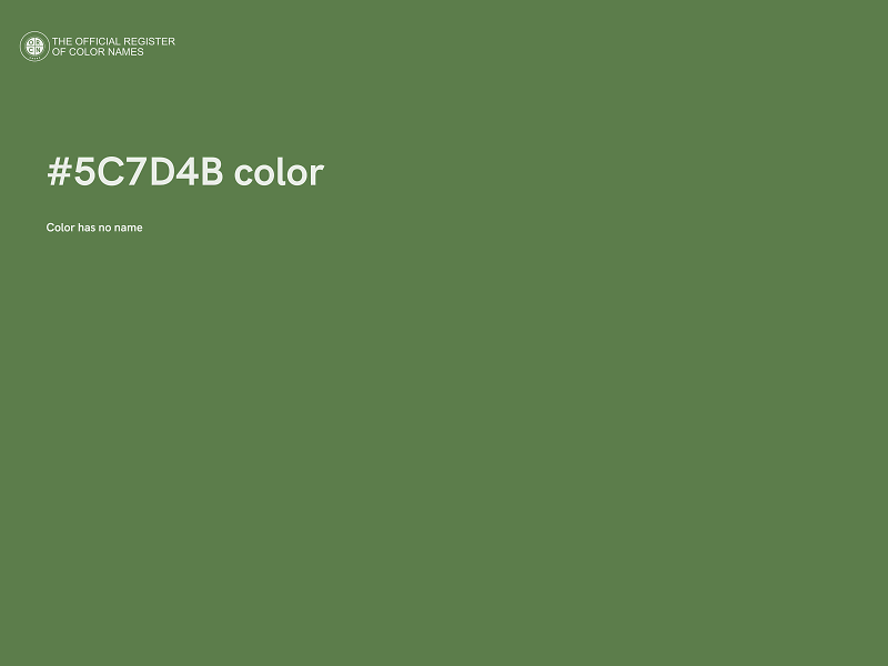 #5C7D4B color image