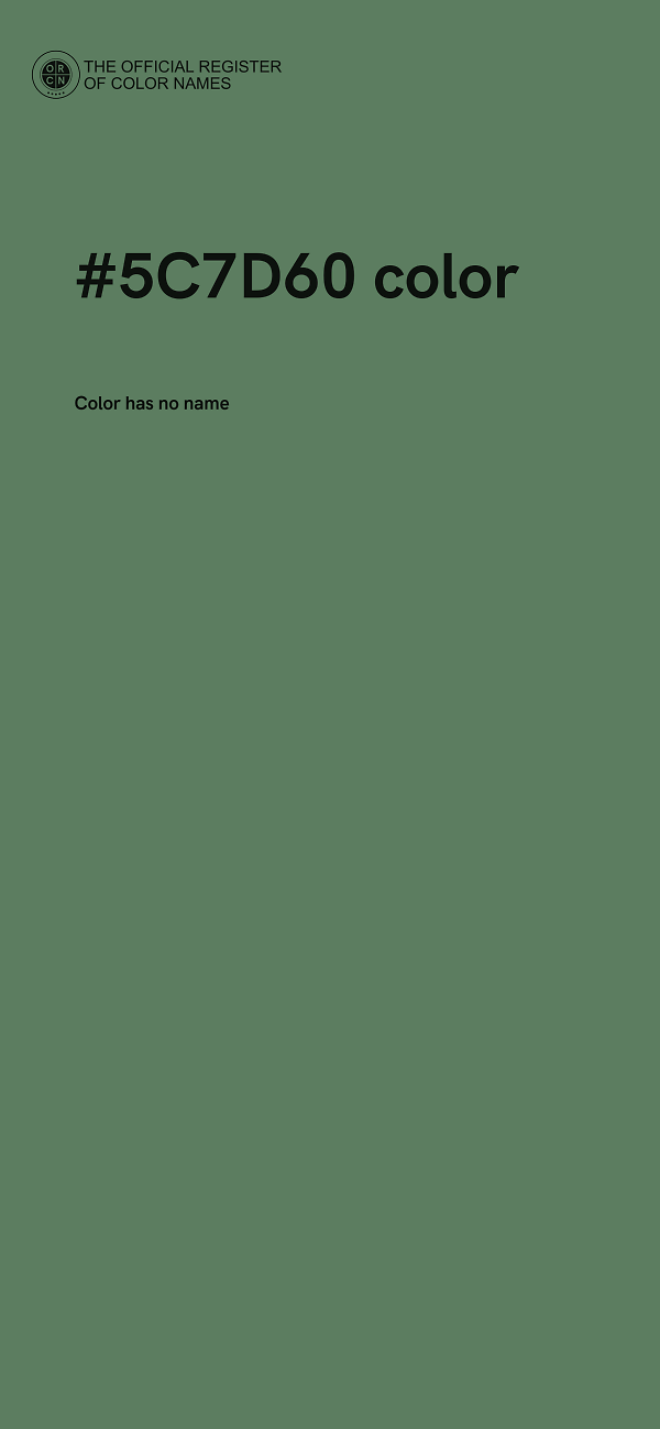 #5C7D60 color image