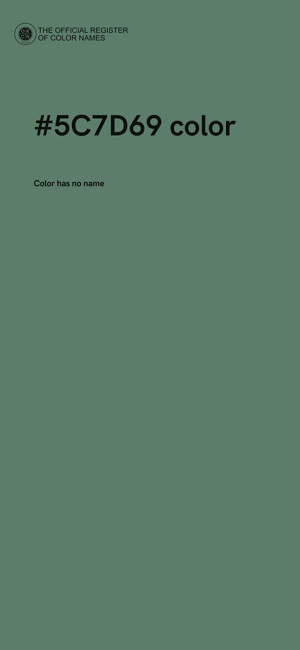 #5C7D69 color image