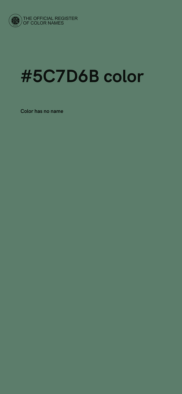 #5C7D6B color image