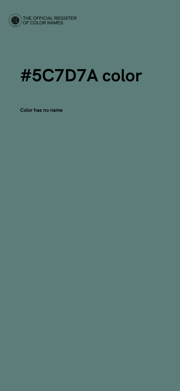 #5C7D7A color image