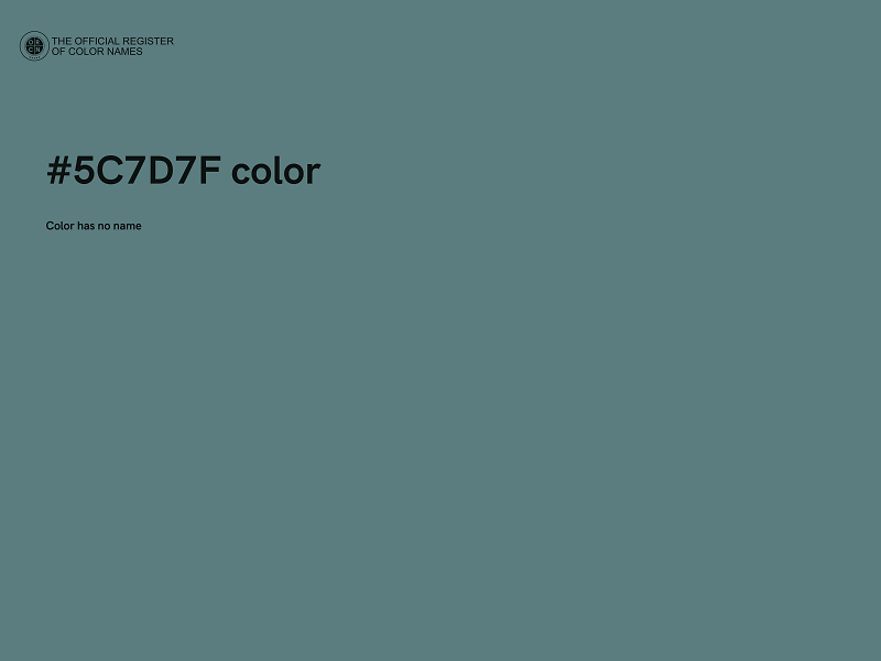 #5C7D7F color image