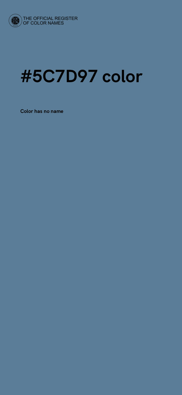 #5C7D97 color image