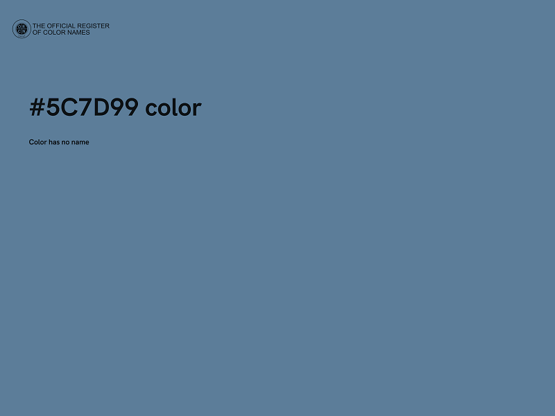#5C7D99 color image