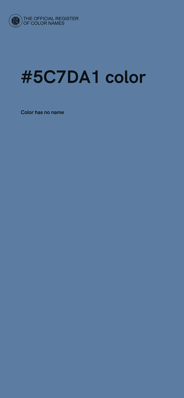 #5C7DA1 color image