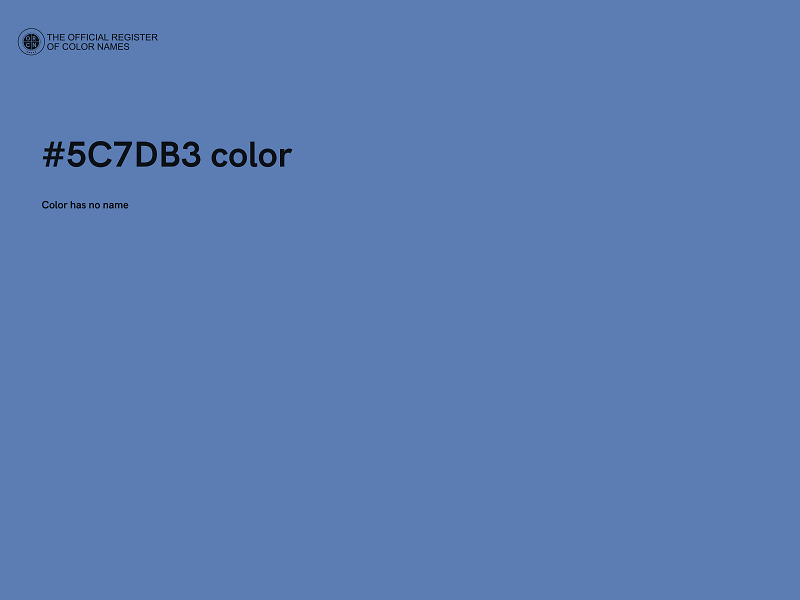 #5C7DB3 color image