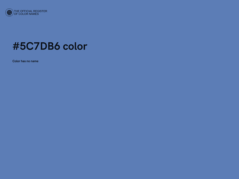 #5C7DB6 color image