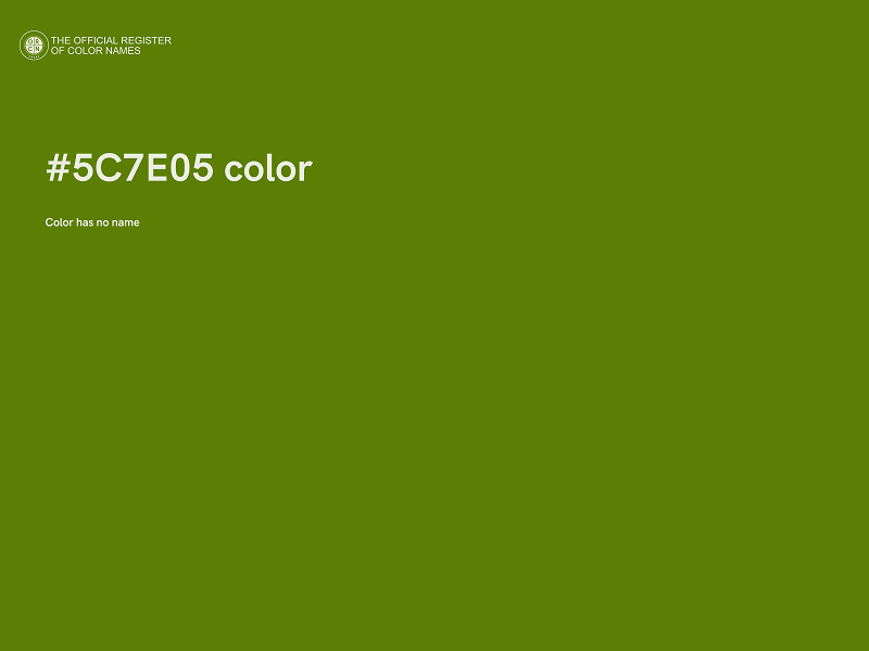 #5C7E05 color image
