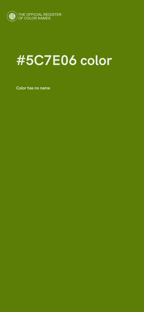 #5C7E06 color image