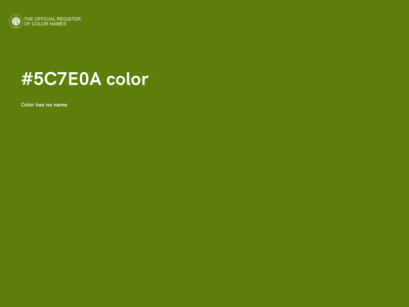 #5C7E0A color image