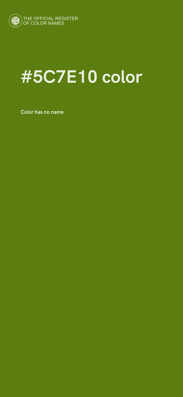 #5C7E10 color image