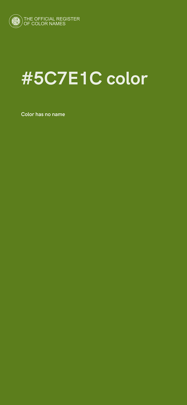 #5C7E1C color image