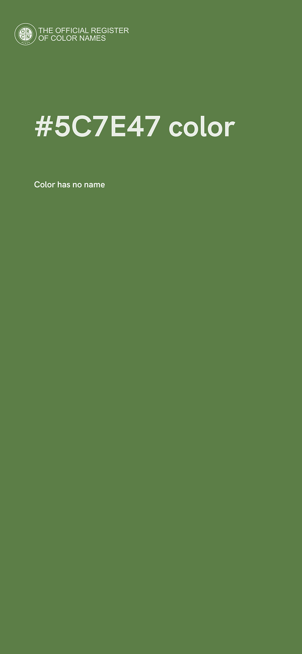#5C7E47 color image