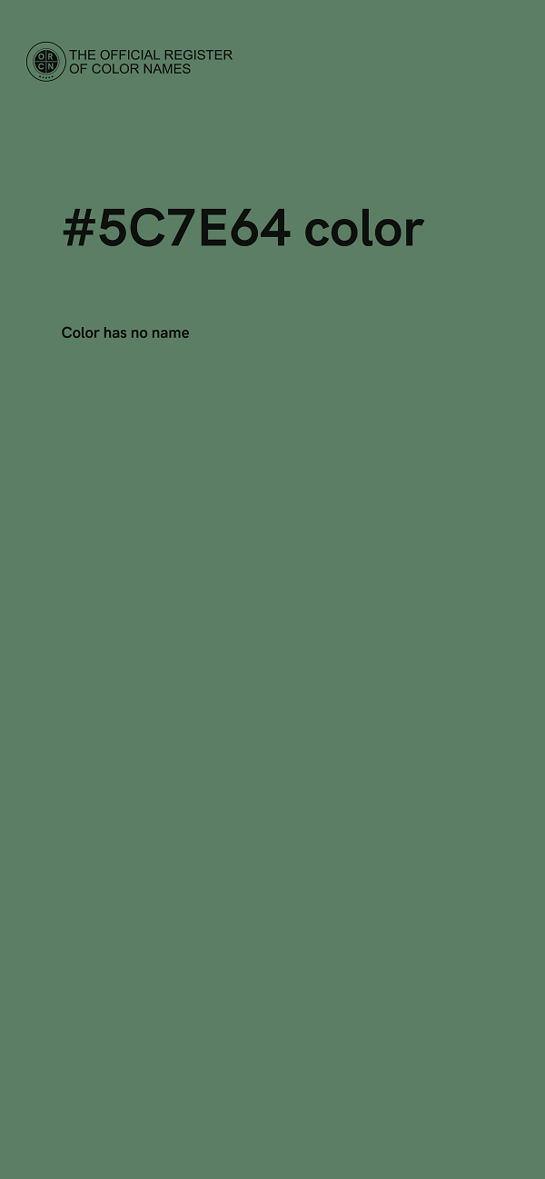 #5C7E64 color image