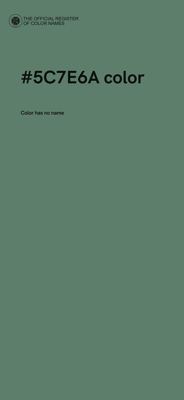 #5C7E6A color image