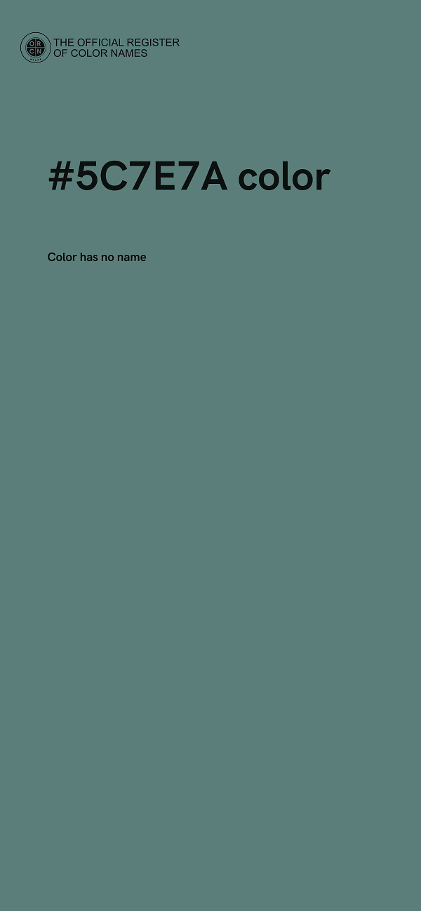 #5C7E7A color image