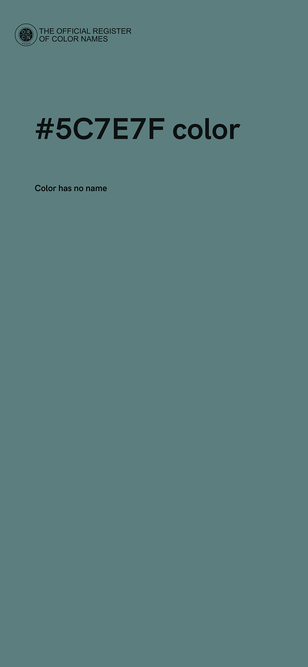 #5C7E7F color image