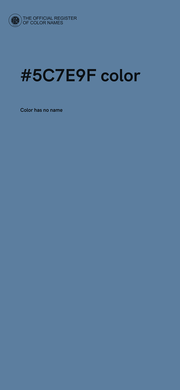 #5C7E9F color image