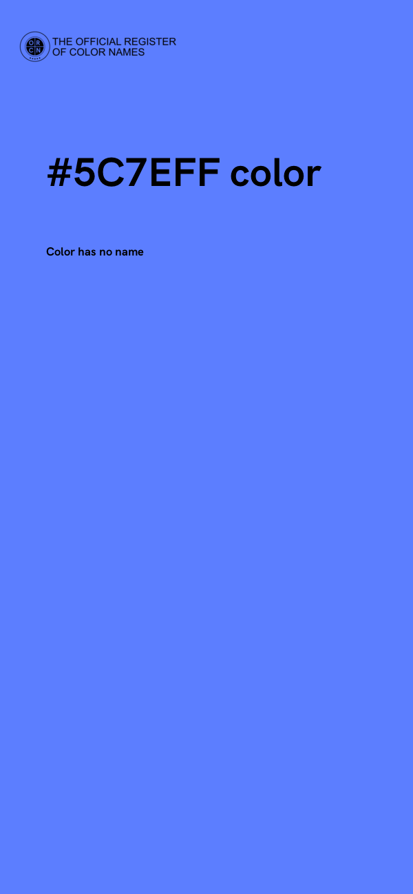 #5C7EFF color image