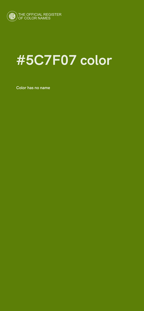 #5C7F07 color image
