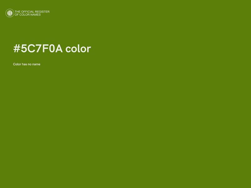 #5C7F0A color image