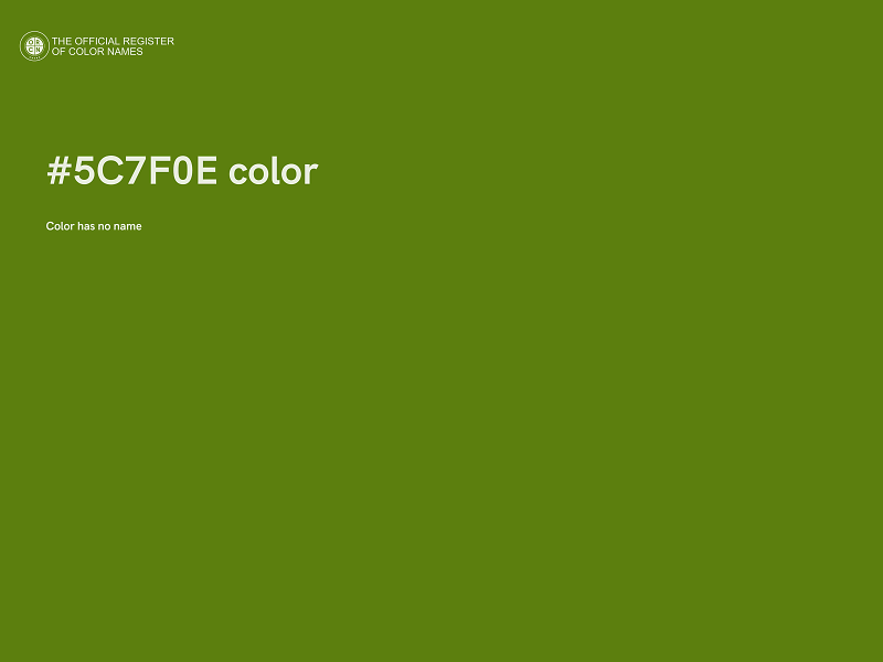 #5C7F0E color image