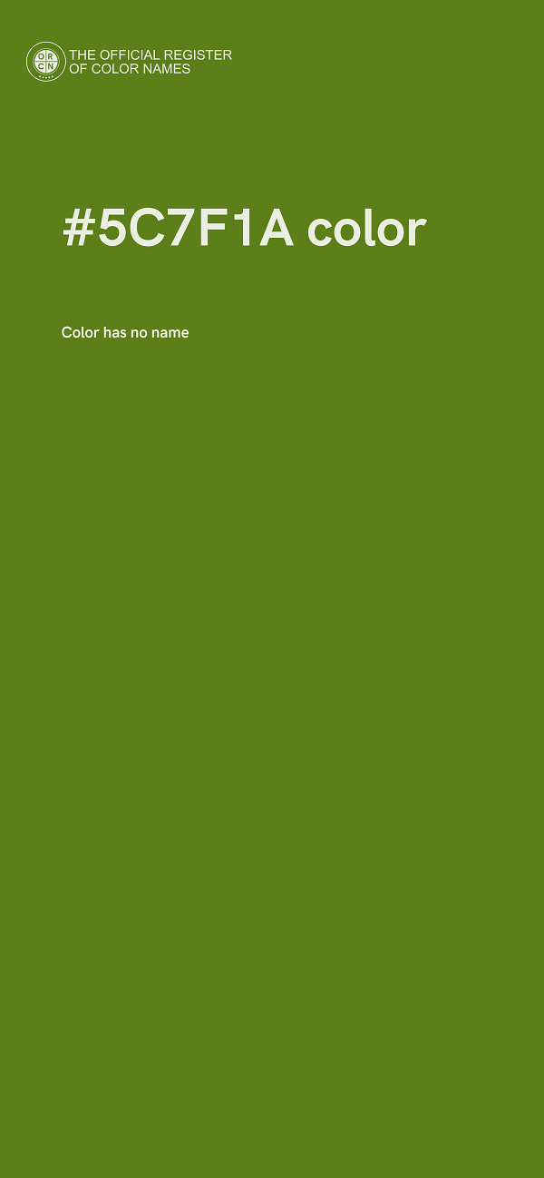 #5C7F1A color image