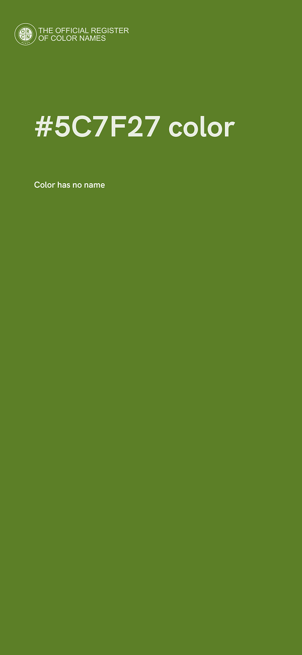#5C7F27 color image