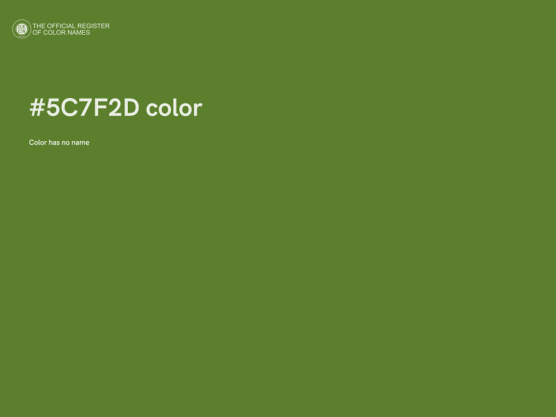 #5C7F2D color image