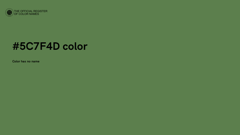 #5C7F4D color image