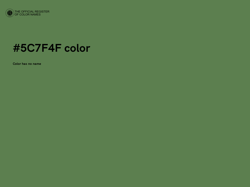 #5C7F4F color image