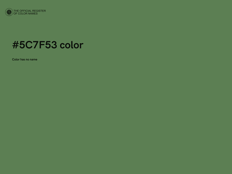#5C7F53 color image
