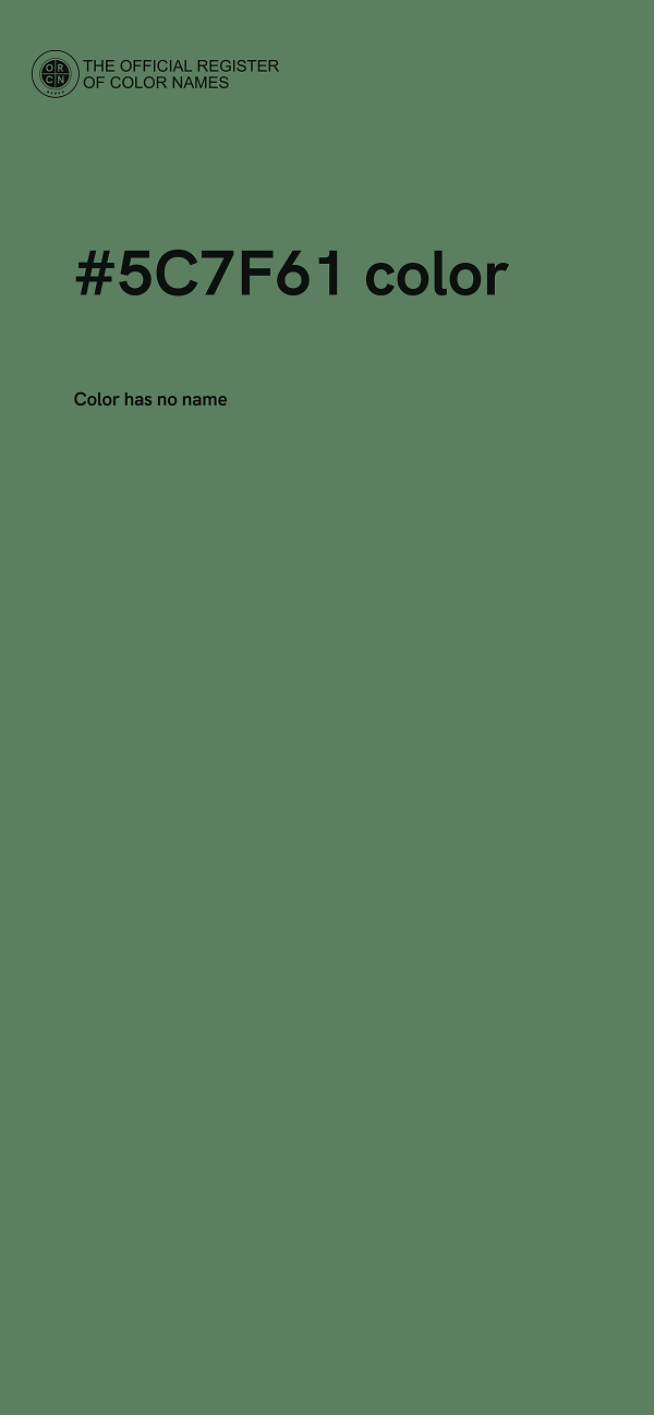 #5C7F61 color image