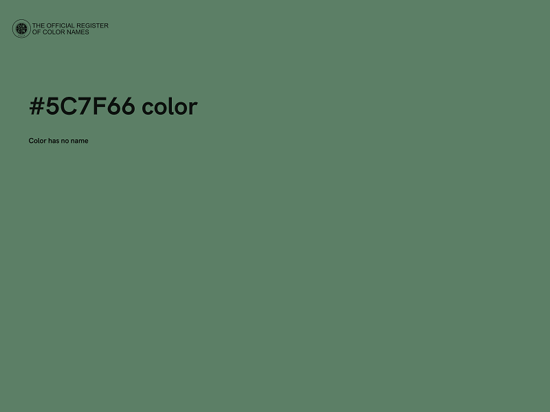 #5C7F66 color image