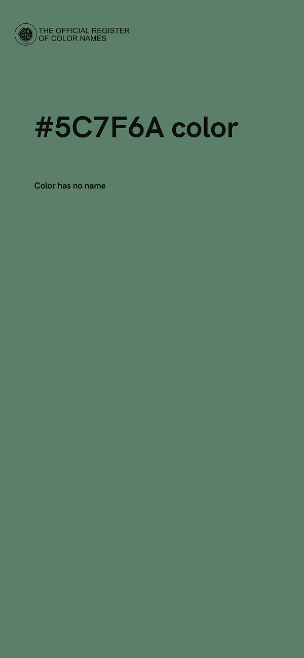 #5C7F6A color image