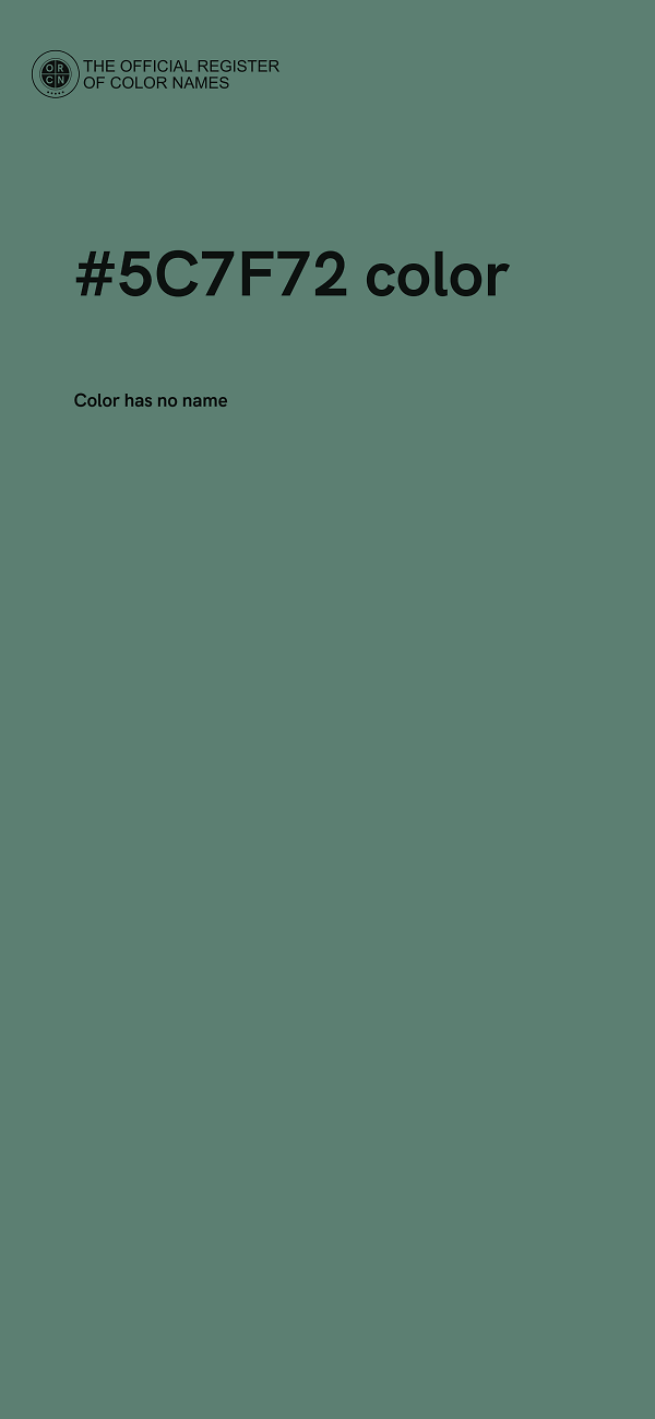 #5C7F72 color image