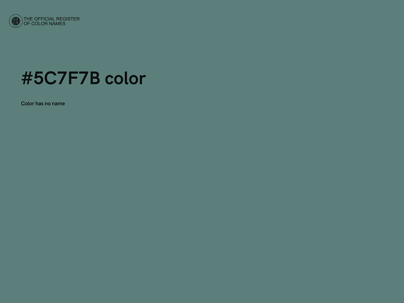 #5C7F7B color image