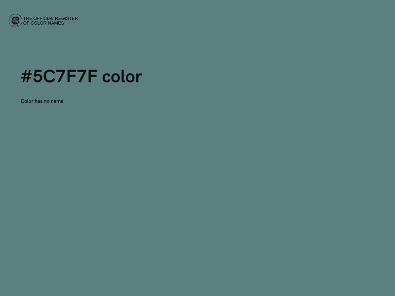 #5C7F7F color image