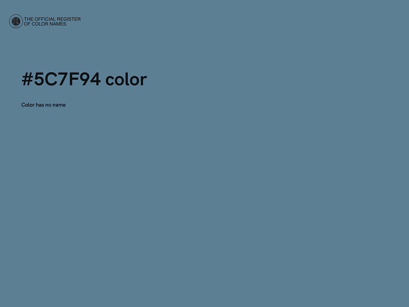 #5C7F94 color image