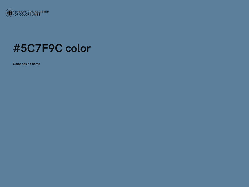 #5C7F9C color image