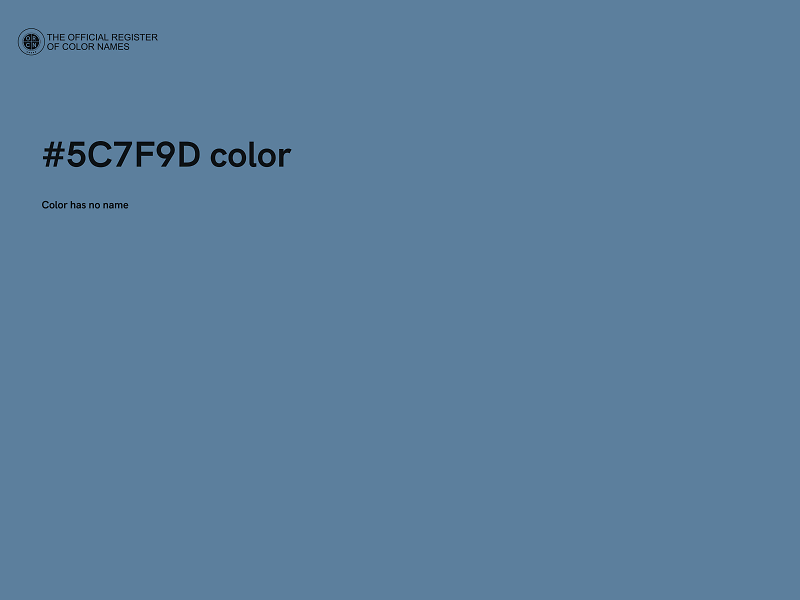 #5C7F9D color image