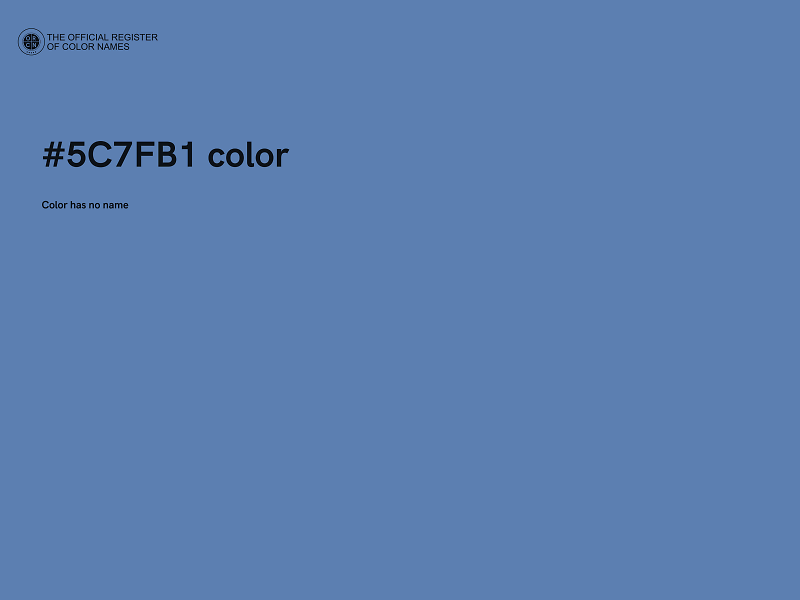 #5C7FB1 color image