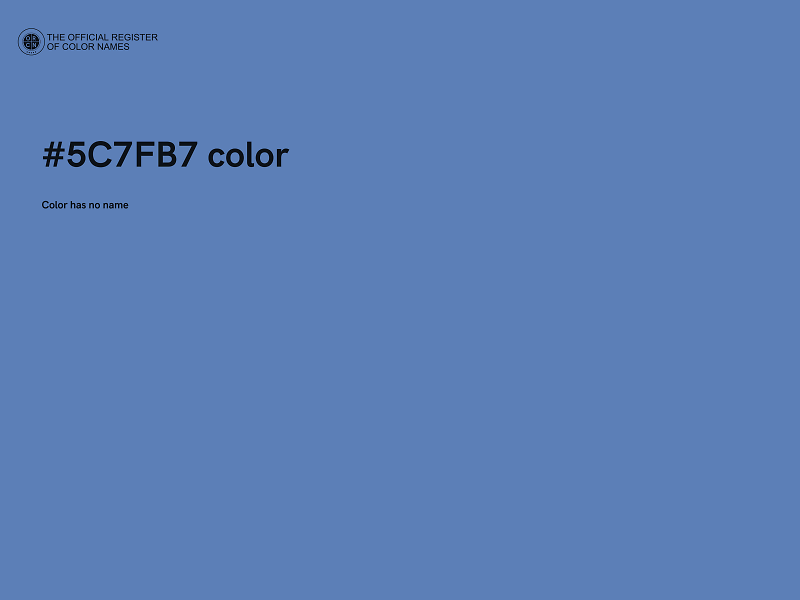 #5C7FB7 color image