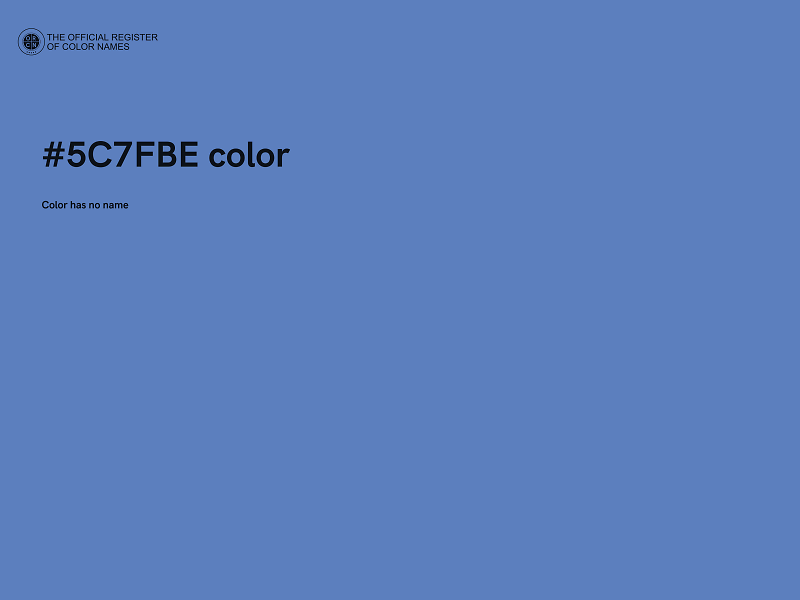 #5C7FBE color image