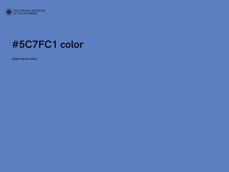 #5C7FC1 color image