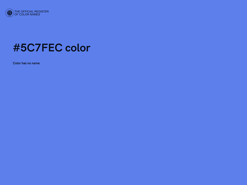 #5C7FEC color image