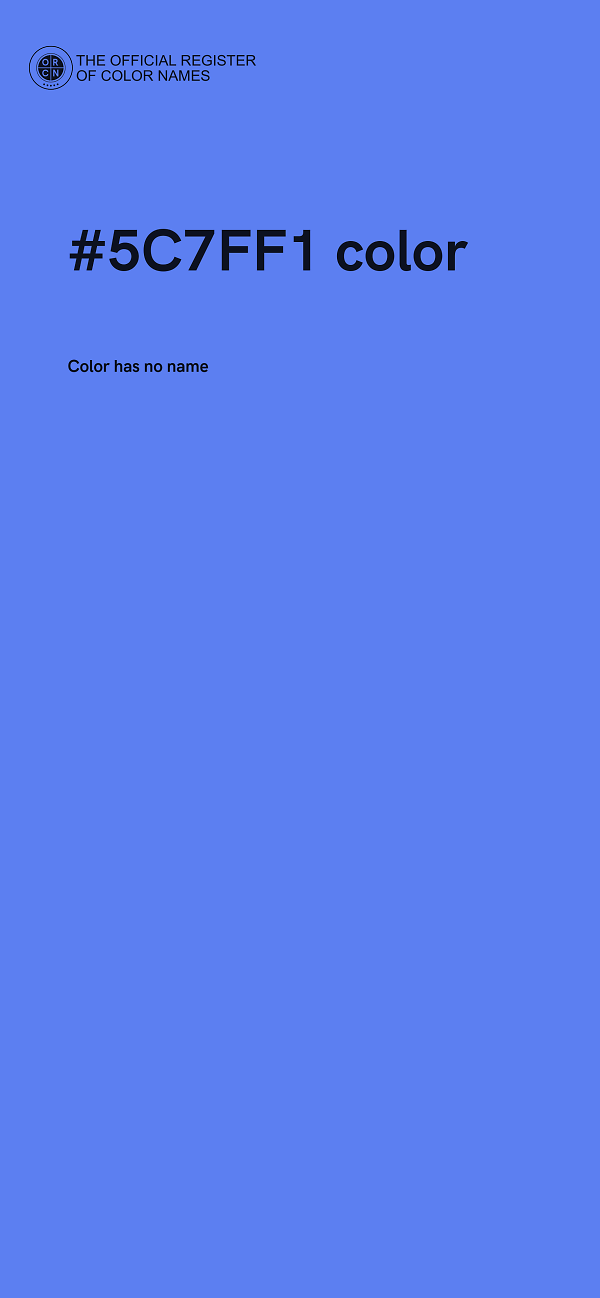 #5C7FF1 color image