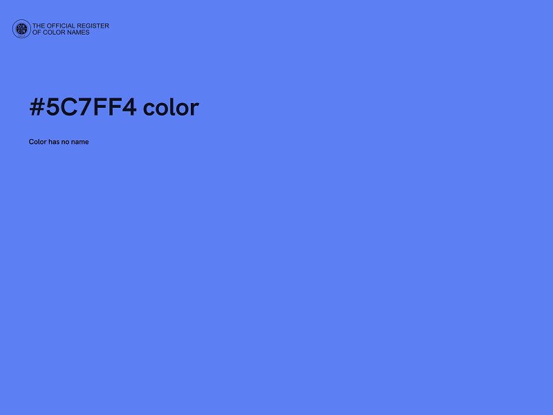 #5C7FF4 color image