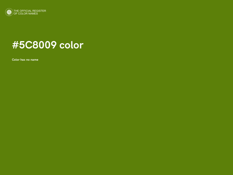 #5C8009 color image