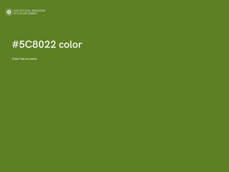 #5C8022 color image